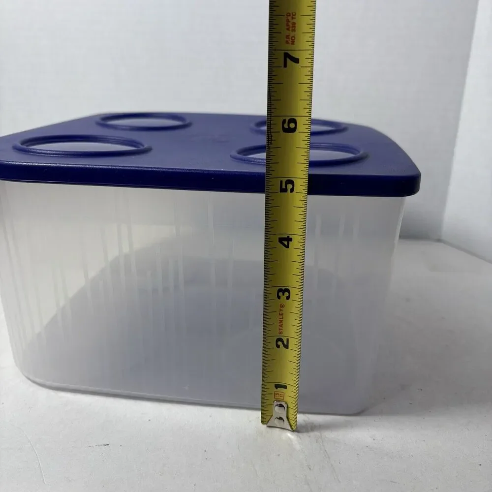 Tupperware Fresh N Cool Refrigerator Food Container‎ 22 Cup 5.2 L Large Blue F4